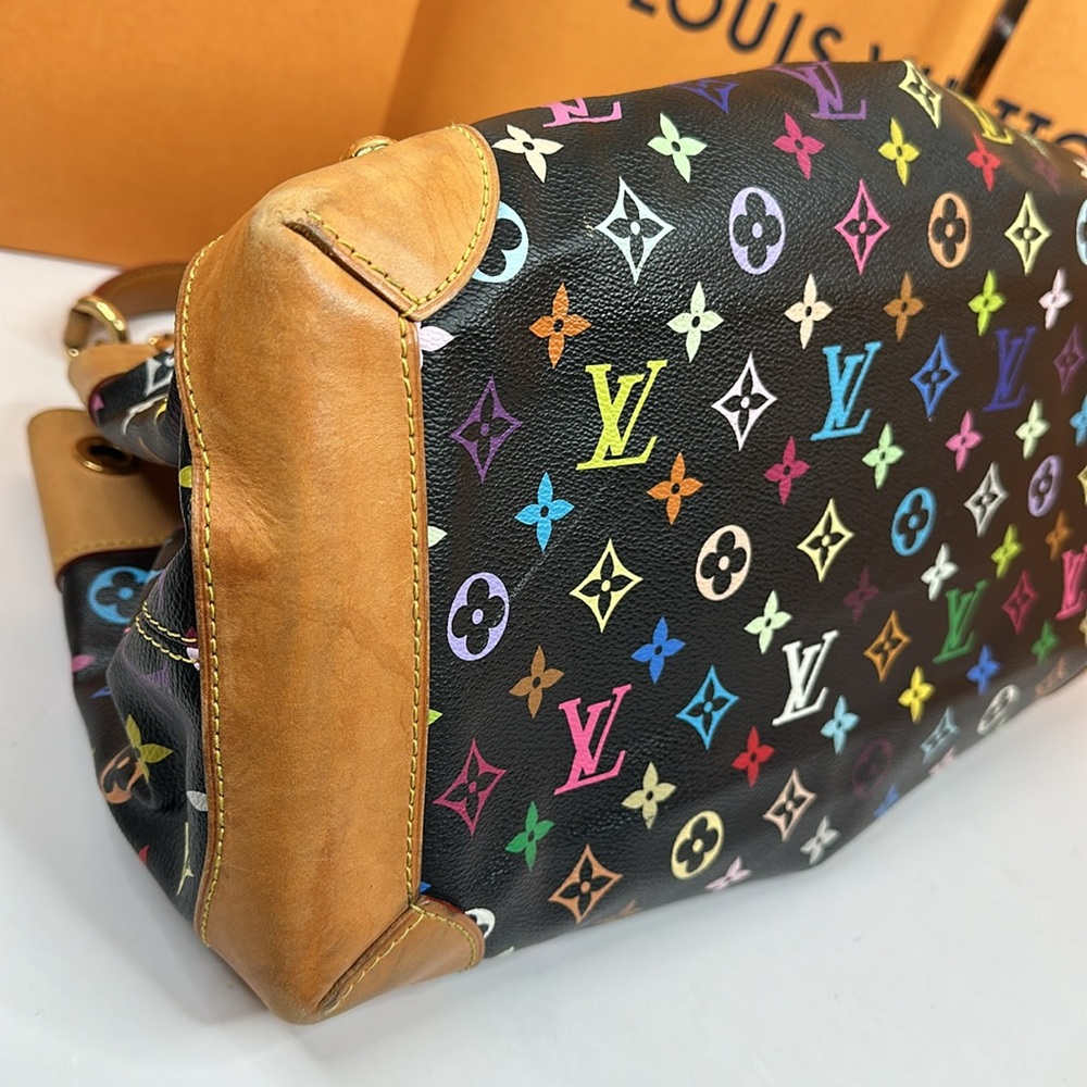 ❤️❤️Sold❤️❤️Louis Vuitton Limited Edition Black multicolor Ursula bag - Picture 8 of 17